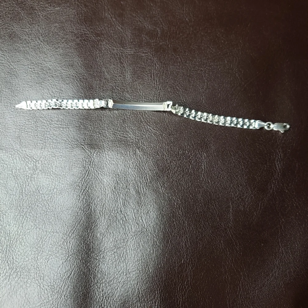 925 fine silver girl‎ bracelet with zircon stones - Picture 10 of 14